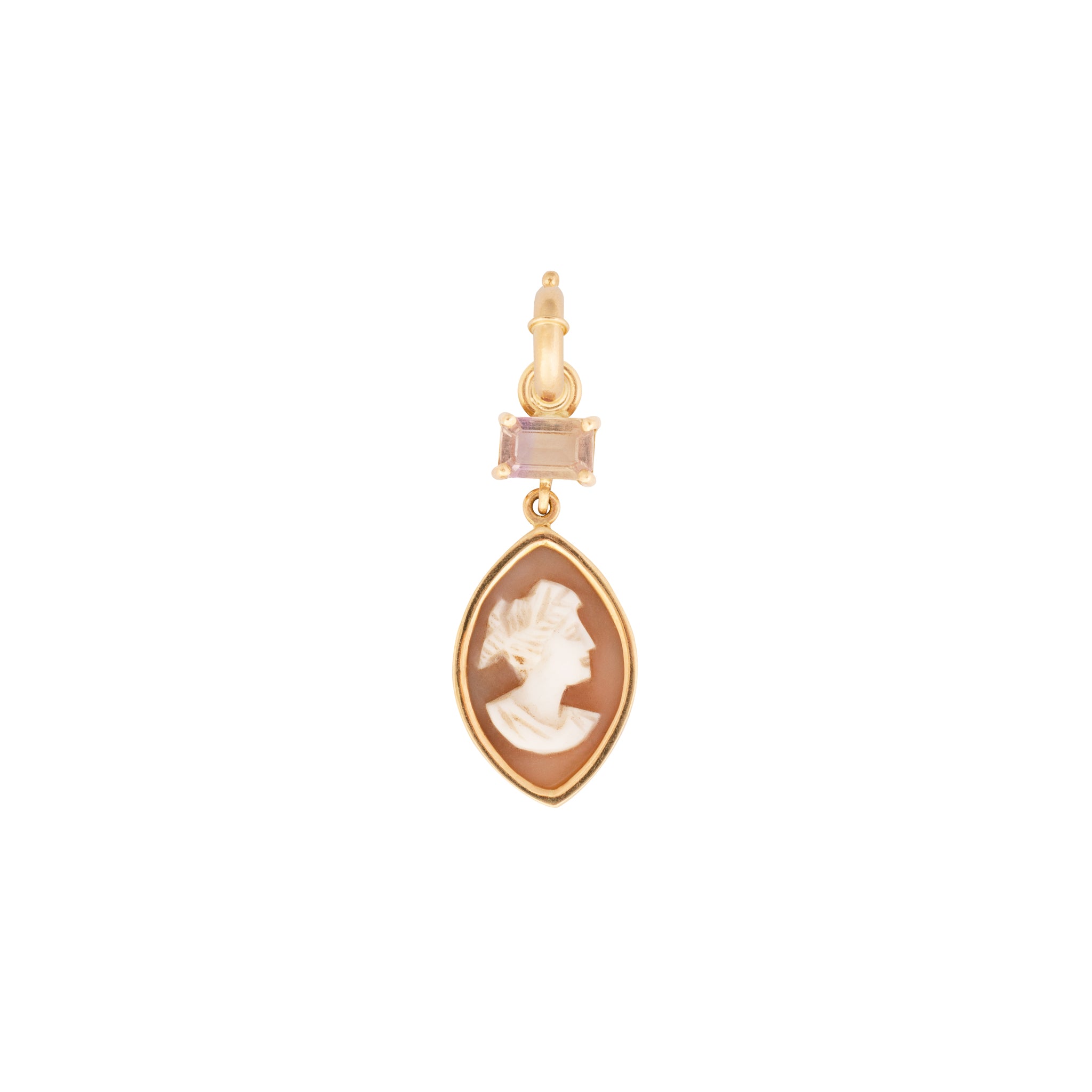 Antique Cameo & Ametrine Charm