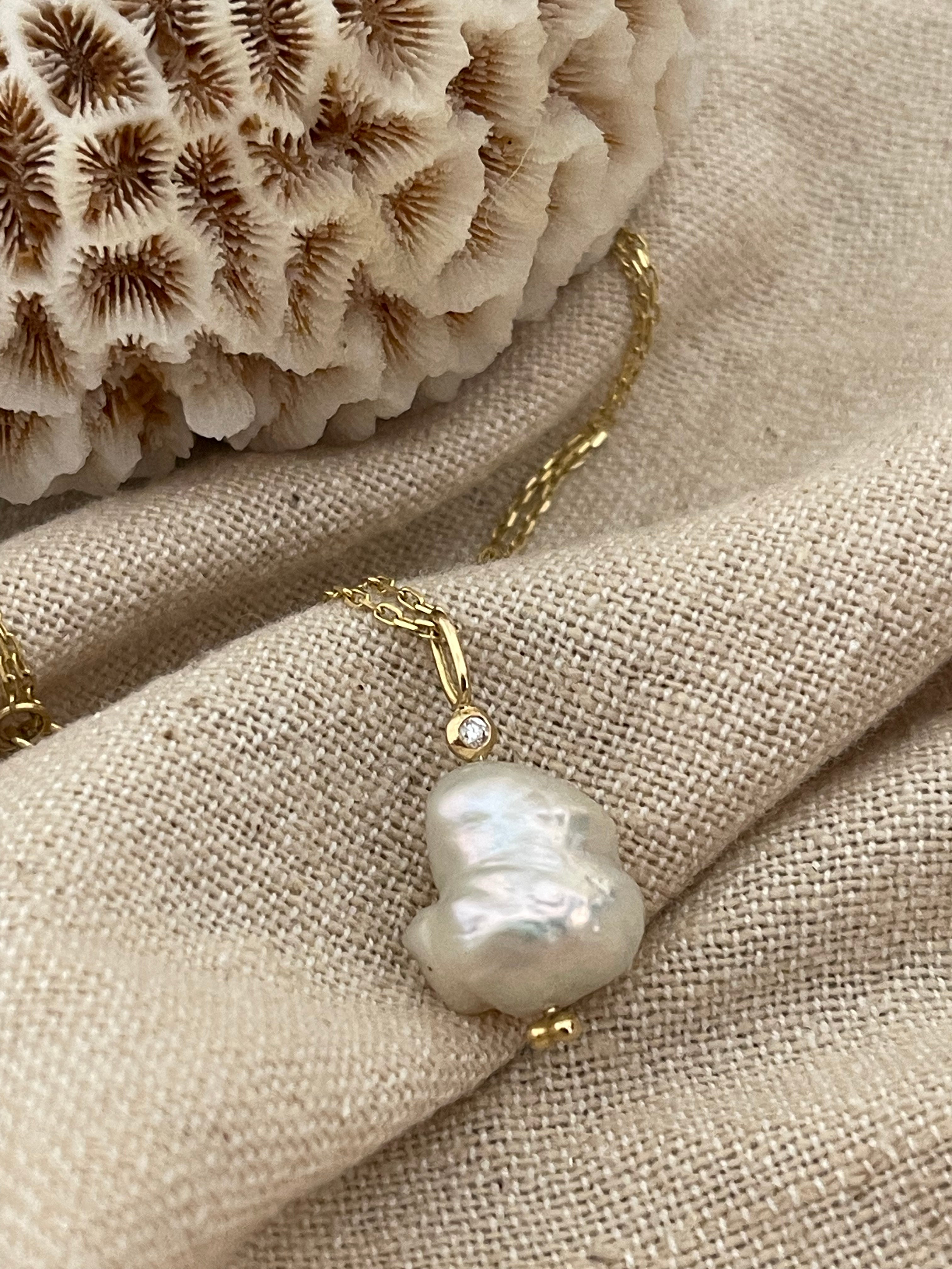 Baroque Pearl Charm