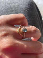 Blue Tourmaline Ring