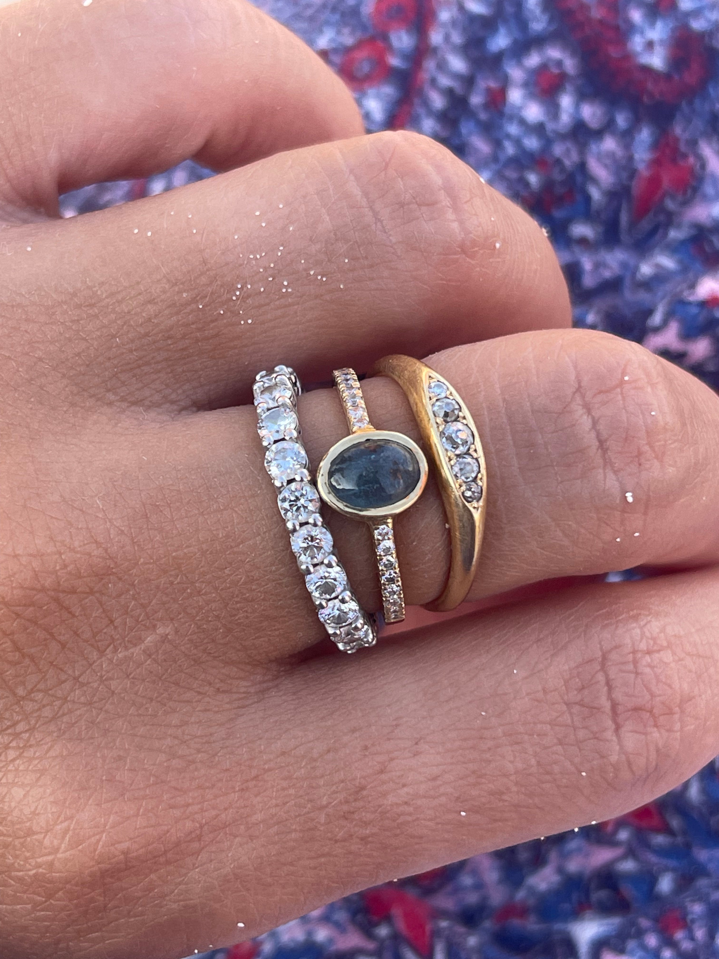 Blue Tourmaline Ring