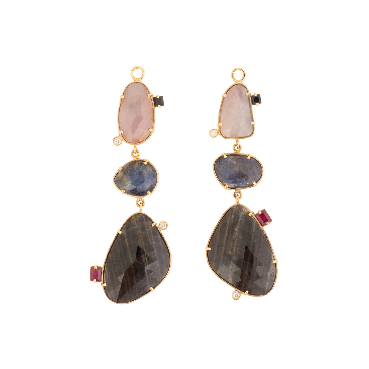 Asymmetric Multicolor Hanging Sapphire