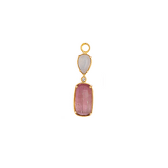 Chunky Pink Tourmaline Charm