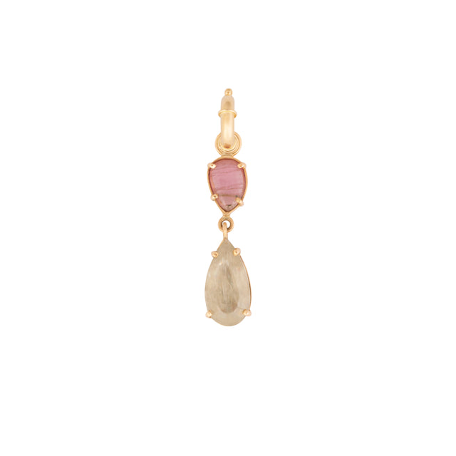 Pink Tourmaline & Zultanite Charm